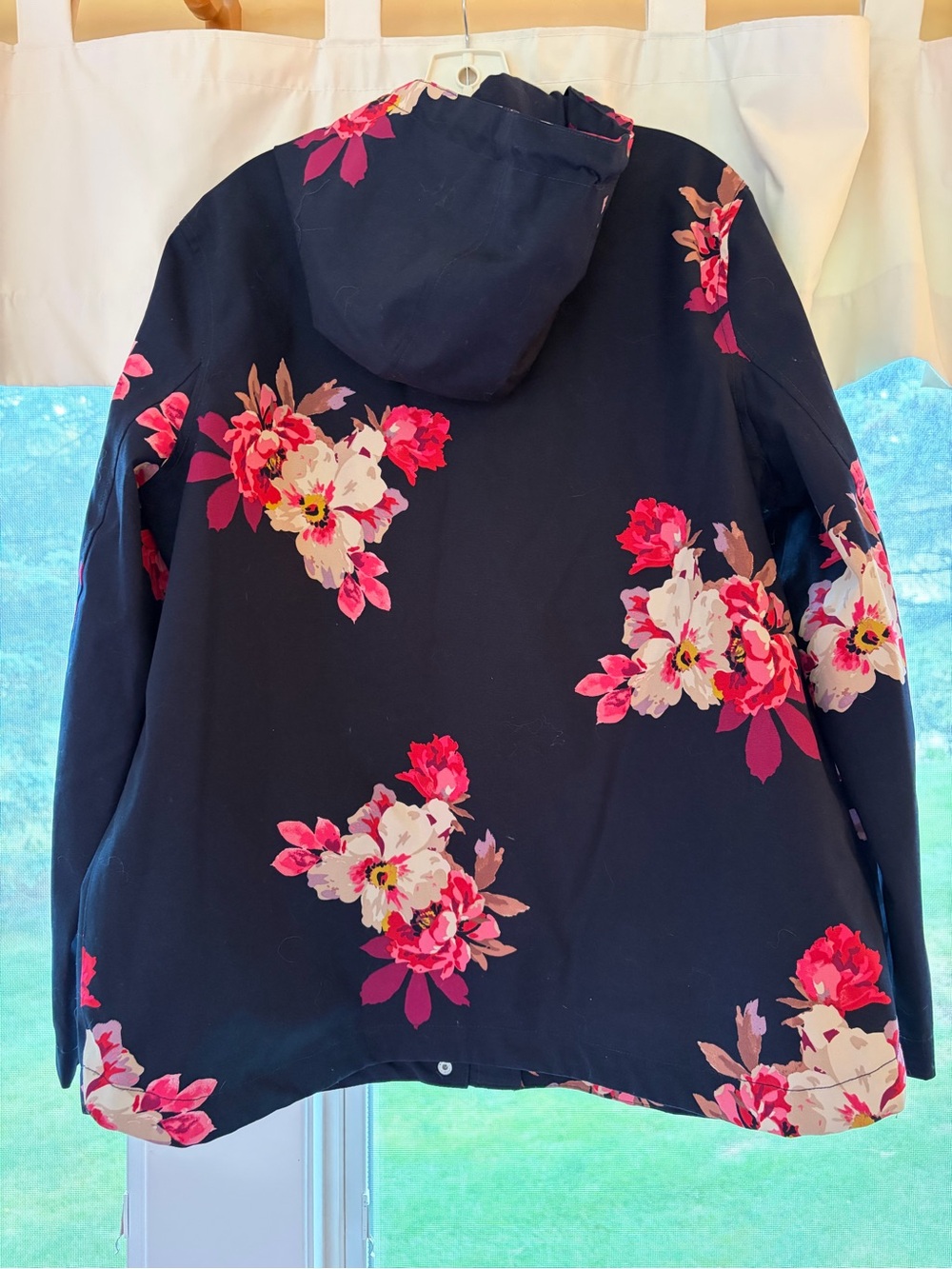 Joules | Floral Hooded Waterproof Rain Jacket - Picture 3 of 11